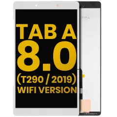 Ecrã LCD sem Aro para Samsung Galaxy Tab A 8.0" (T290) (2019) (WiFi Version) (Recondicionado) (White)