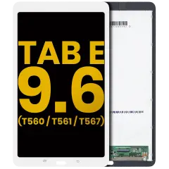 Ecrã LCD sem Aro para Samsung Galaxy Tab E 9.6" (T560 / T561 / T567) (2015) (Recondicionado) (White)