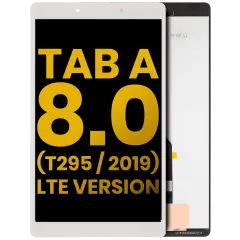 Ecrã LCD sem Aro para Samsung Galaxy Tab A 8.0" (T295) (2019) (LTE Version) (Recondicionado) (White)