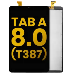 Ecrã LCD sem Aro para Samsung Galaxy Tab A 8.0" (T387) (2018) (Recondicionado) (Black)