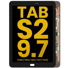Ecrã OLED sem Aro para Samsung Galaxy Tab S2 9.7" (T810 / T813 / T815 / T817 / T819) (2015) (Recondicionado) (Black)