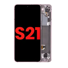 Ecrã OLED com Aro para Samsung Galaxy S21 5G (Compatível Plus) (Phantom Violet)