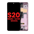 Ecrã OLED com Aro para Samsung Galaxy S20 5G (Non-Verizon 5G UW Frame) (Compatível Plus) (Cloud Pink)