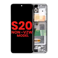 Ecrã OLED com Aro para Samsung Galaxy S20 5G (Non-Verizon 5G UW Frame) (Compatível Plus) (Cloud White)