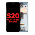 Ecrã OLED com Aro para Samsung Galaxy S20 5G (Non-Verizon 5G UW Frame) (Compatível Plus) (Cloud Blue)