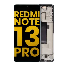Ecrã OLED com Aro para Xiaomi Redmi Note 13 Pro 5G (Recondicionado) (Blue)
