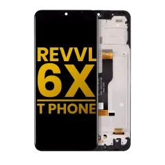 Ecrã LCD com Aro para T-Mobile Revvl 6X 5G / T Phone (Recondicionado) (Todas as Cores)