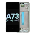 Ecrã OLED com Aro para Samsung Galaxy A73 5G (A736 / 2022) (Service Pack) (Mint)