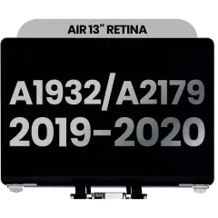 Ecrã LCD Completo para MacBook Air 13" A1932 (2019) / A2179 (2020) (Used OEM Pull: Grade C) (Silver)