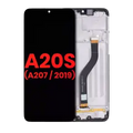 Ecrã LCD com Aro para Samsung Galaxy A20s (A207 / 2019) (Compatível Plus) (Todas as Cores)