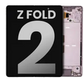 Inner Ecrã OLED com Aro para Samsung Galaxy Z Fold 2 5G (OEM Usado: Grau B/C) (US & International) (Mystic Bronze)