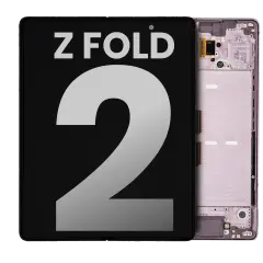 Inner Ecrã OLED com Aro para Samsung Galaxy Z Fold 2 5G (OEM Usado: Grau B/C) (US & International) (Mystic Bronze)