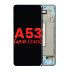 Ecrã OLED com Aro para Samsung Galaxy A53 5G (A536 / 2022) (6.46") (Compatível Plus) (Blue)