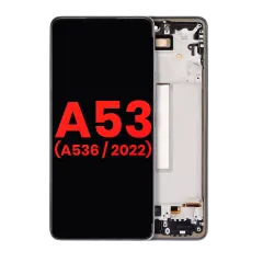 Ecrã OLED com Aro para Samsung Galaxy A53 5G (A536 / 2022) (6.36") (Compatível Plus) (Black)