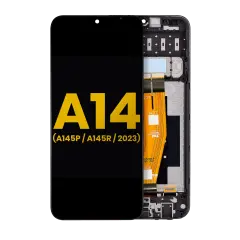 Ecrã LCD com Aro para Samsung Galaxy A14 4G (A145P / A145R / 2023) (Recondicionado) (Todas as Cores)