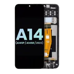 Ecrã LCD com Aro para Samsung Galaxy A14 4G (A145P / A145R / 2023) (Service Pack) (Todas as Cores)