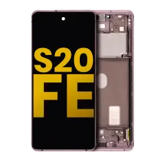 Ecrã OLED com Aro para Samsung Galaxy S20 FE 4G / 5G (Recondicionado) (Cloud Lavender)