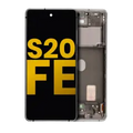 Ecrã OLED com Aro para Samsung Galaxy S20 FE 4G / 5G (Recondicionado) (Cloud White)
