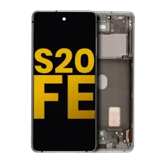 Ecrã OLED com Aro para Samsung Galaxy S20 FE 4G / 5G (Recondicionado) (Cloud White)