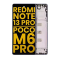 Ecrã OLED com Aro para Xiaomi Redmi Note 13 Pro 4G / Poco M6 Pro 4G (Recondicionado) (Purple)