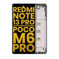 Ecrã OLED com Aro para Xiaomi Redmi Note 13 Pro 4G / Xiaomi Poco M6 Pro 4G (Recondicionado) (Forest Green)