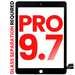 Digitizer para iPad Pro 9.7" (OCA Pre-Installed & Glass Separation Required) (Compatível Plus) (Black)