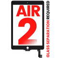 Digitizer para iPad Air 2 (OCA Pre-Installed & Glass Separation Required) (Compatível Plus) (Black)
