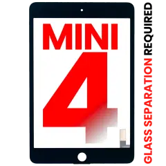 Digitizer para iPad Mini 4 (OCA Pre-Installed & Glass Separation Required) (Compatível Plus) (Black)