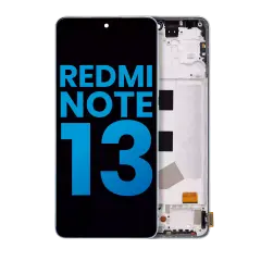 Ecrã LCD com Aro para Xiaomi Redmi Note 13 4G (Aftermarket: Incell) (Ice Blue)
