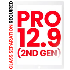 Digitizer para iPad Pro 12.9" 2nd Gen (2017) (Glass Separation Required) (Compatível Plus) (White)