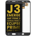 Ecrã LCD sem Aro para Samsung Galaxy J3 / Emerge / Amp Prime 2 / Express Prime 2 / Eclipse / Prime (J327 / 2017) (Recondicionado) (Black)
