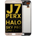 Ecrã LCD sem Aro para Samsung Galaxy J7 Perx / Halo / Sky Pro (J727 / 2017) (Recondicionado) (Gold)