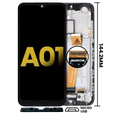 Ecrã LCD com Aro para Samsung Galaxy A01 (Global Model) (Micro USB Frame) (Recondicionado) (Todas as Cores)