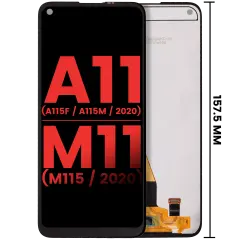 Ecrã LCD sem Aro para Samsung Galaxy A11 (A115F / A115M / 2020) M11 (M115 / 2020) (International Version) (Compatível Plus) (Todas as Cores)