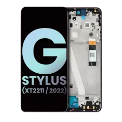 Ecrã LCD com Aro para Motorola Moto G Stylus 4G (XT2211 / 2022) (OEM Original) (Metallic Rose)