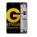 Ecrã LCD com Aro para Motorola Moto G Stylus 4G (XT2211 / 2022) (Recondicionado) (Twilight Blue)