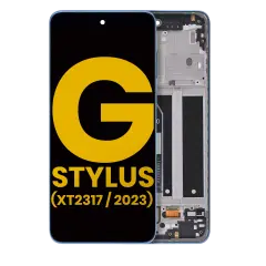Ecrã LCD com Aro para Motorola Moto G Stylus 4G (XT2317 / 2023) (Recondicionado) (Blue)