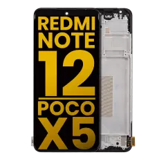 Ecrã OLED com Aro para Xiaomi Redmi Note 12 5G / Poco X5 (Recondicionado) (Todas as Cores)