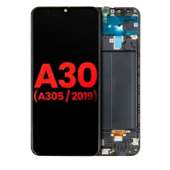 Ecrã OLED com Aro para Samsung Galaxy A30 (A305 / 2019) (Compatível Plus) (Todas as Cores)