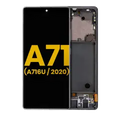 Ecrã OLED com Aro para Samsung Galaxy A71 5G (A716U / 2020) (Recondicionado) (Prism Cube Black)