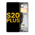 Ecrã OLED com Aro para Samsung Galaxy S20 Plus 5G (Recondicionado) (Cosmic Gray)
