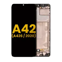 Ecrã OLED com Aro para Samsung Galaxy A42 5G (A426 / 2020) (Recondicionado) (Prism Dot Black)