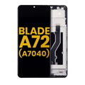 Ecrã LCD com Aro para ZTE Blade A72 4G (A7040) (Recondicionado) (Cinzento Sideral)