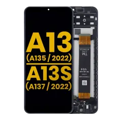 Ecrã LCD com Aro para Samsung Galaxy A13 4G (A135 / 2022) / A13s (A137 / 2022) (Recondicionado) (Todas as Cores)