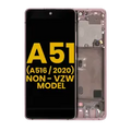 Ecrã OLED com Aro para Samsung Galaxy A51 5G (A516 / 2020) (Non-Verizon 5G UW Frame) (Recondicionado) (Prism Cube Pink)