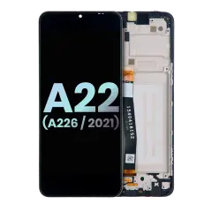 Ecrã LCD com Aro para Samsung Galaxy A22 5G (A226 / 2021) (Service Pack) (Todas as Cores)