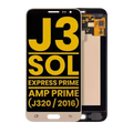 Ecrã OLED sem Aro para Samsung Galaxy J3 / Sol 4G / Express Prime / Amp Prime (J320 / 2016) (Recondicionado) (Gold)