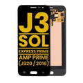 Ecrã OLED sem Aro para Samsung Galaxy J3 / Sol 4G / Express Prime / Amp Prime (J320 / 2016) (Recondicionado) (Black)