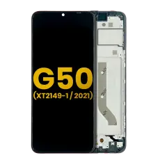 Ecrã LCD com Aro para Motorola Moto G50 5G (XT2149-1 / 2021) (Recondicionado) (Todas as Cores)