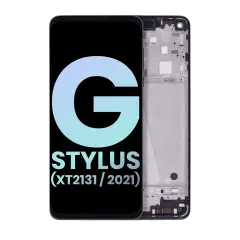 Ecrã LCD com Aro para Motorola Moto G Stylus 5G (XT2131 / 2021) (OEM Original) (Cosmic Emerald)